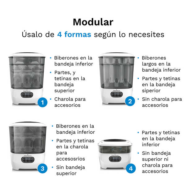 Baby Bottle Sterilizer and Dryer Advanced - Esterilizador y secador de biberones en un sólo paso - product thumbnail